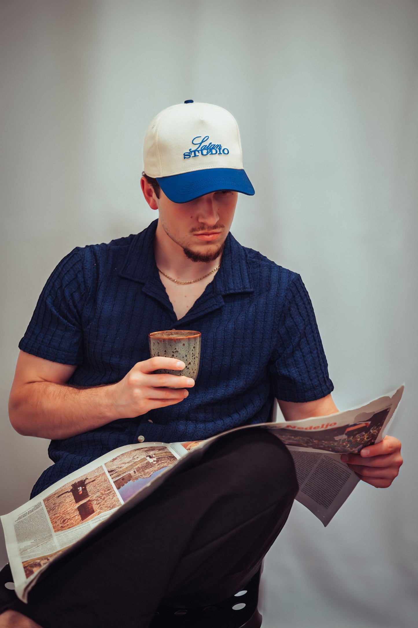 Slogan Cap - Blue
