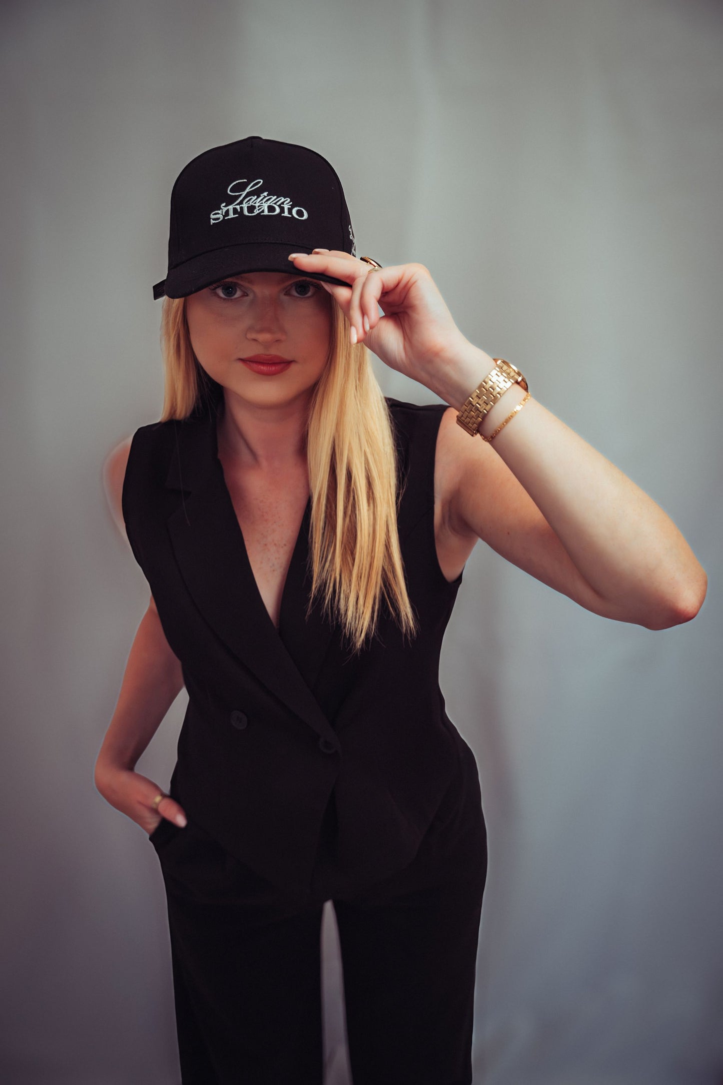 Slogan Cap - Black
