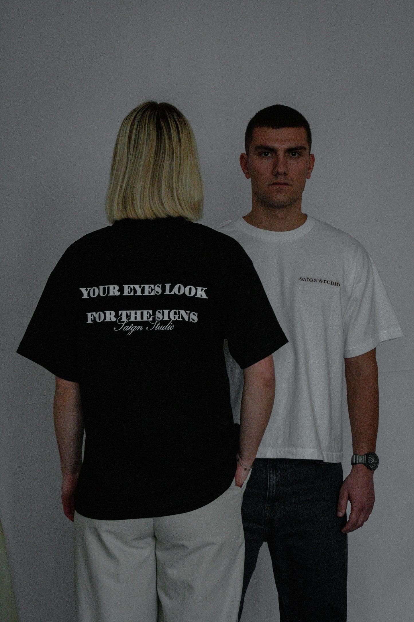 Slogan T-shirt – Black